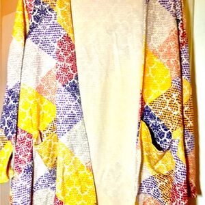 Lularoe Multi Colored Vest ; size small